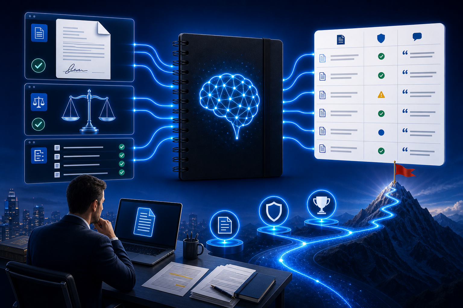 NotebookLM 法律合同与合规尽调完全指南：用源本 AI 把条款 PDF 变成可核对的问答工作台